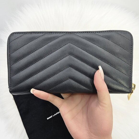 Saint Laurent  Cassandre Matelassé Zip Around Wallet - Picture 5 of 17